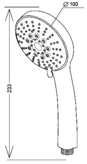 Лейка для душа ESKO SSP950Br бронза